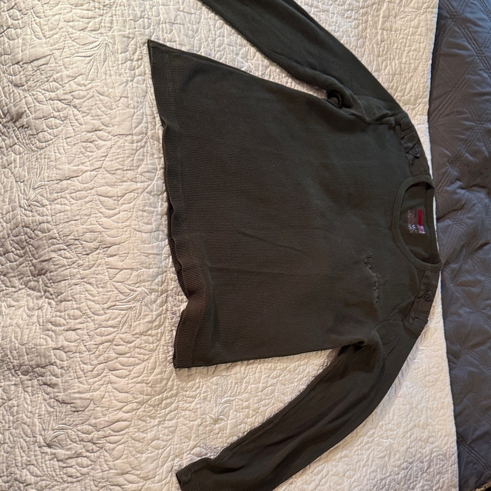 Alfani, Dark Green Long Sleeve Sweater,size Large
